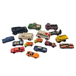 LOT Of 16 Vintage Toy Car Vehicles Hot Wheels Ertl
